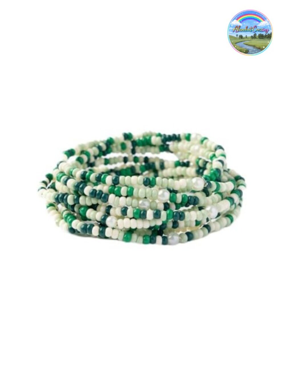 10-Strand Stacking Beaded Stretch Bracelets Set Handmade Boho Layered Stackable